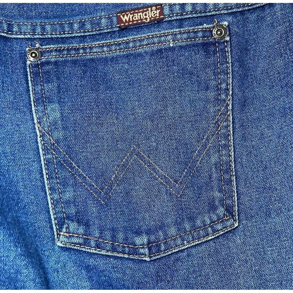 Vintage Wrangler Womens Size 20 Misses Full Fit Jeans Made in USA Blue Denim - Picture 15 of 16